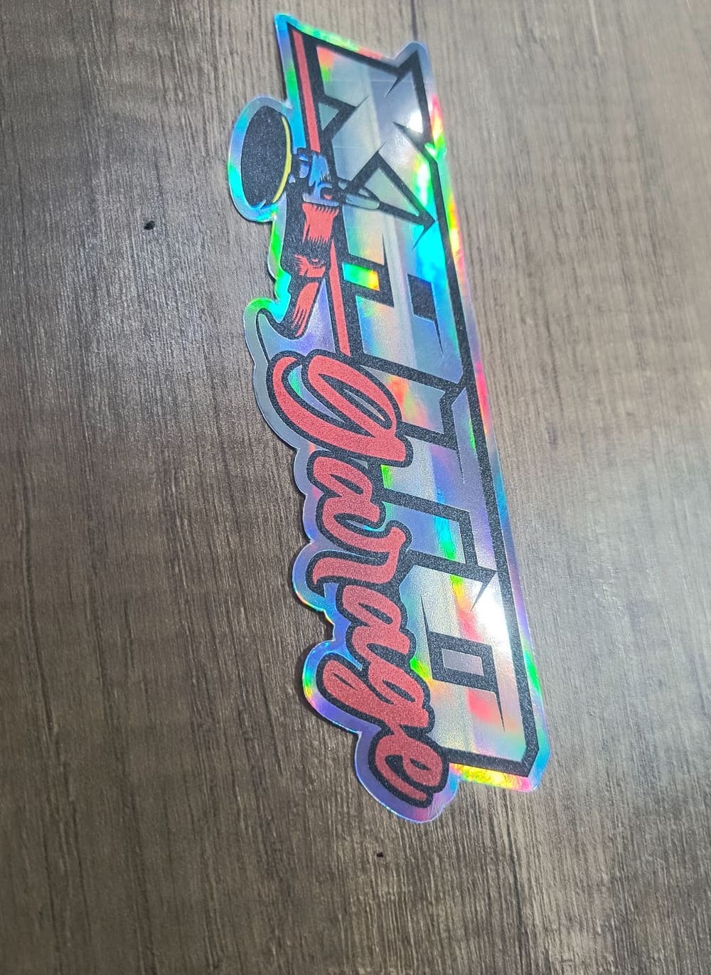 Calco holográfico de corte para KT Garage
